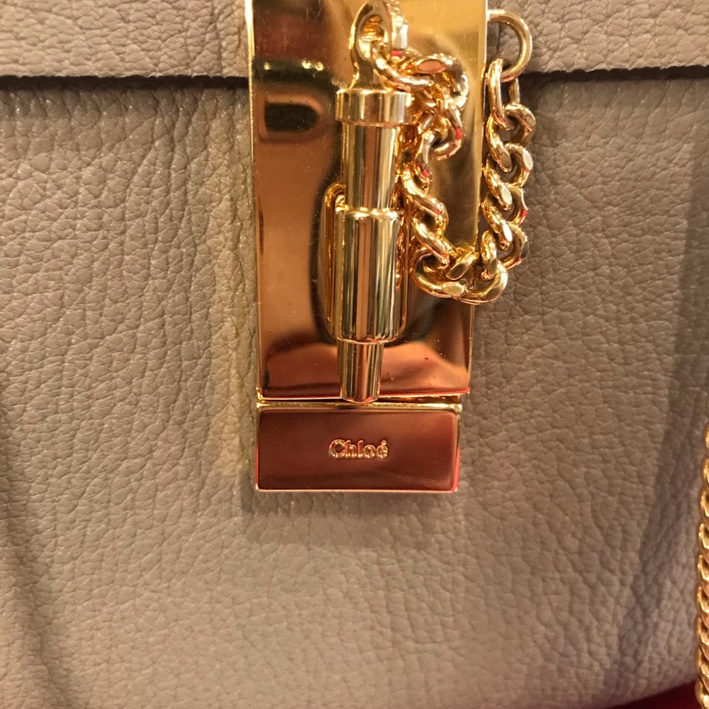 CHLOE Drew Shoulder Bag Motty Grey - Picture 2 of 8